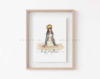 Mary Magdalene / Saint Print / Catholic / Catholic Gift