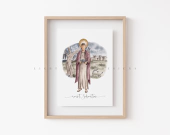 Saint Sebastian / Saint Print / Catholic / Catholic Gift