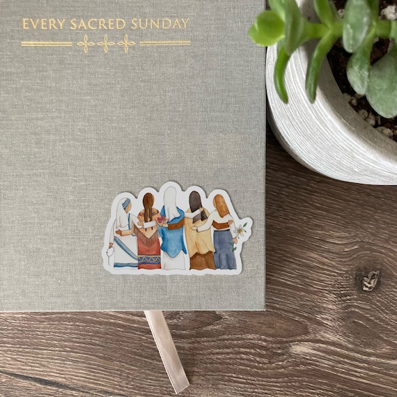 Sticker / Female Saints / Catholic / Catholic Gift / Watercolor / Kateri / Mary / Mother Teresa / Therese / Maria Goretti