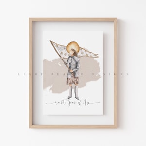 Joan of Arc / Saint Print / Catholic / Catholic Gift