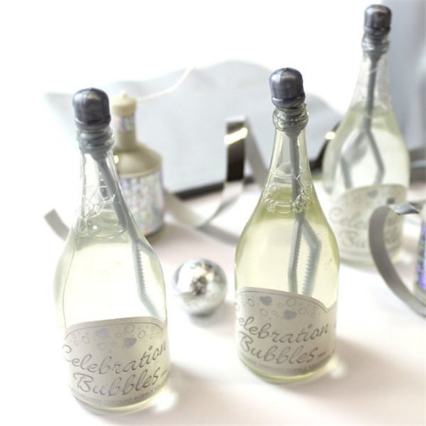 Champagne Bottle Bubbles - wedding favours for guests, wedding bubble tubes, wedding bubble favours, wedding favour ideas