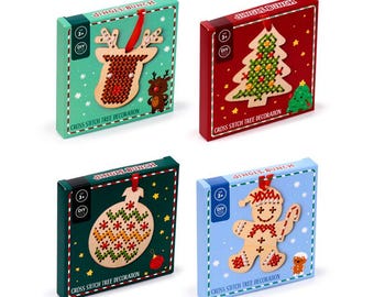 Christmas Cross Stitch Activity - christmas stocking fillers, advent calendar fillers, christmas eve box fillers