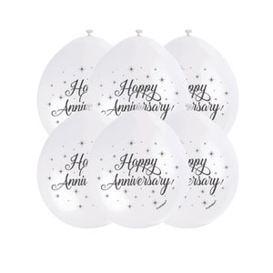 Happy Anniversary Balloons - happy anniversary decor, anniversary party decorations, anniversary decorations