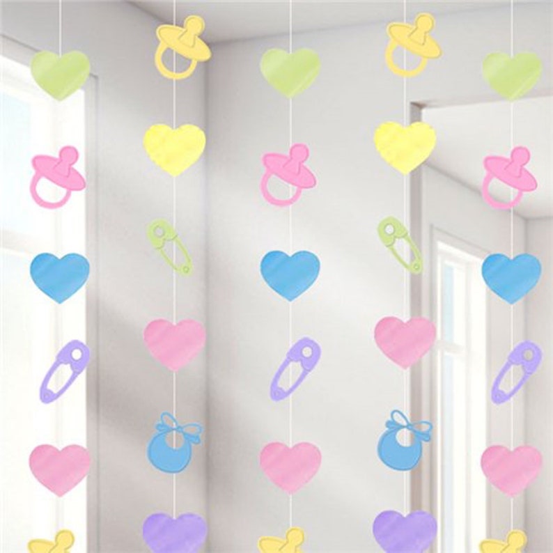 Baby Shower String Decoration Baby Shower Decorations Gender Etsy