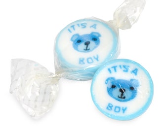 It's A Boy Rock Sweets - baby boy baby shower favours, blue baby shower favours, baby shower favours boy, sweets baby shower favours