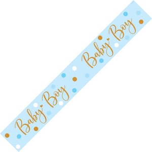 Baby Boy Banner - 9ft, baby shower decorations, blue baby shower decorations, baby boy baby shower decorations, boy gender reveal decor