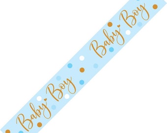 Baby Boy Banner - 9ft, baby shower decorations, blue baby shower decorations, baby boy baby shower decorations, boy gender reveal decor