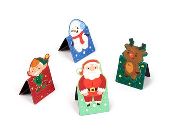 Christmas Magnet Bookmarks - christmas stocking fillers for kids, advent calendar fillers, christmas eve box fillers