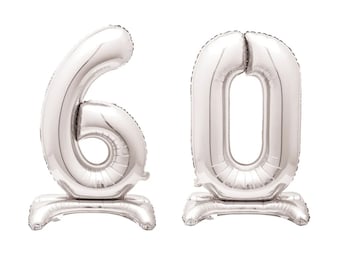 60th Anniversary Balloons - diamond wedding anniversary decorations