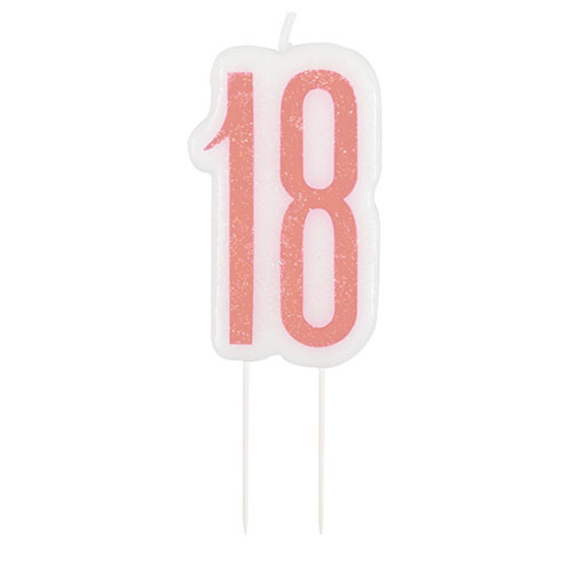 18 Rose Gold Sparkling Candle 18th Birthday Candles 18th Etsy UK