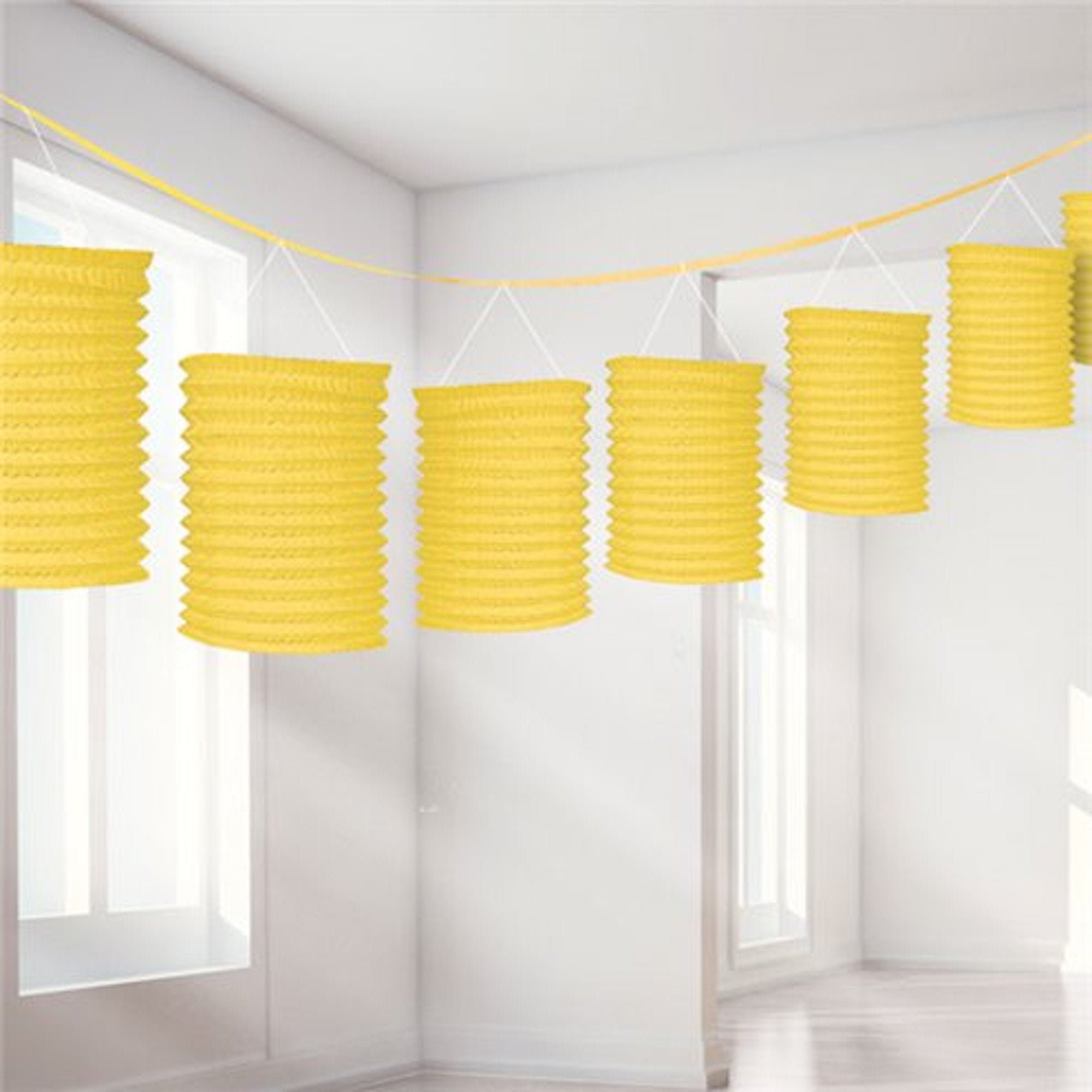 Yellow Lantern Garland 3.7m garden lantern decorations Etsy