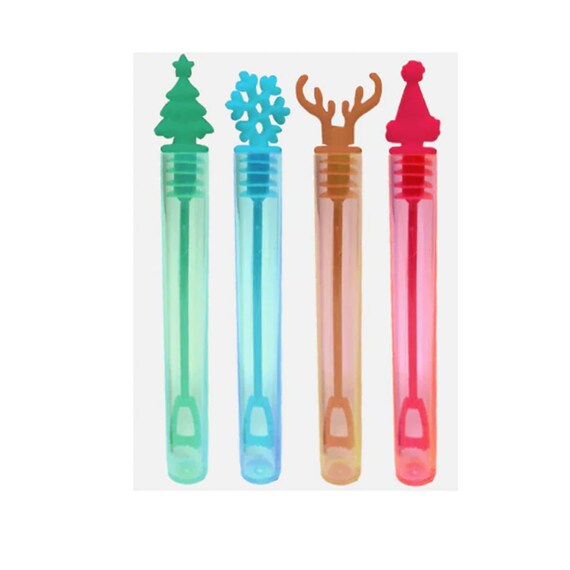 Christmas Bubble Tubes Christmas Party Favours for Kids