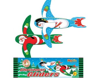 Christmas Gliders 2 Pack - christmas stocking fillers for kids, advent calendar fillers, christmas eve box fillers