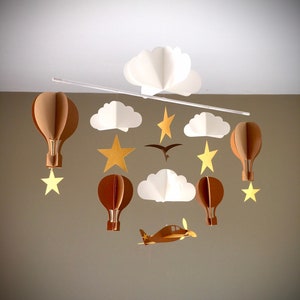 Baby mobile hot air balloons and plane image 1