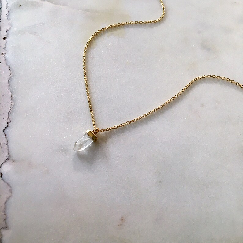 Simple Everyday Necklace with Tiny 14k Gold Filled Chain Blue Aventurine Necklace Small Pendant Necklace