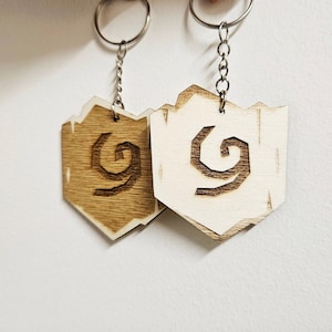Deku shield The Legend of Zelda | Keychain | 3mm Wood