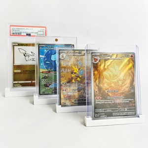 TCG-displaystandaards | Toploader, minidrukknop, one-touch, PSA-geclassificeerd | Pokémon | Yugioh | Magisch de bijeenkomst | Eendelig | 3D-printen
