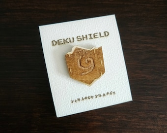 Escudo Deku / Zelda / Insignia de madera / 3 mm