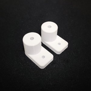 IKEA SKADIS Safety Support Mounts pair | UPPSPEL pegboard screw in | 3D print White
