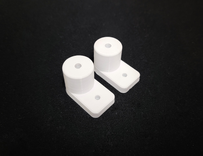 IKEA SKADIS Safety Support Mounts pair | UPPSPEL pegboard screw in | 3D print White