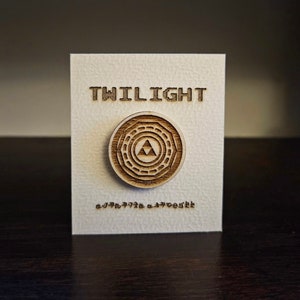 Twilight Mirror | Twilight Princess | Wooden Pin Badge | 3mm