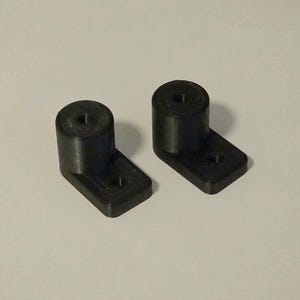IKEA SKADIS Safety Support Mounts pair | UPPSPEL pegboard screw in | 3D print Black