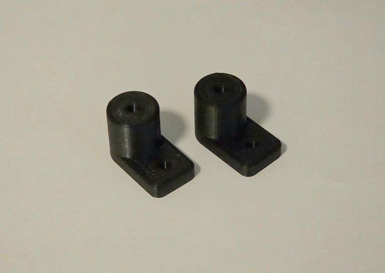IKEA SKADIS Safety Support Mounts pair | UPPSPEL pegboard screw in | 3D print Black