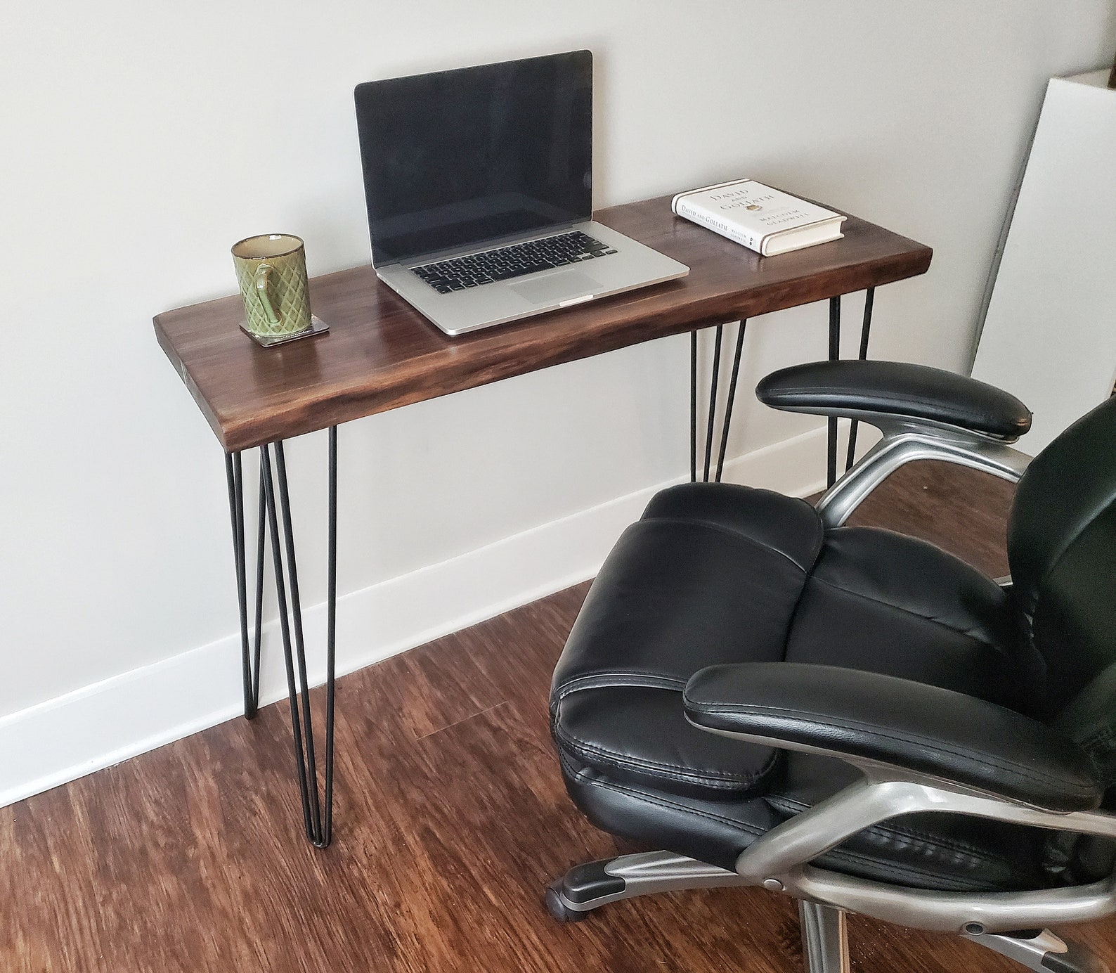 Customizable Solid Walnut Computer Desk Writing Desk Etsy