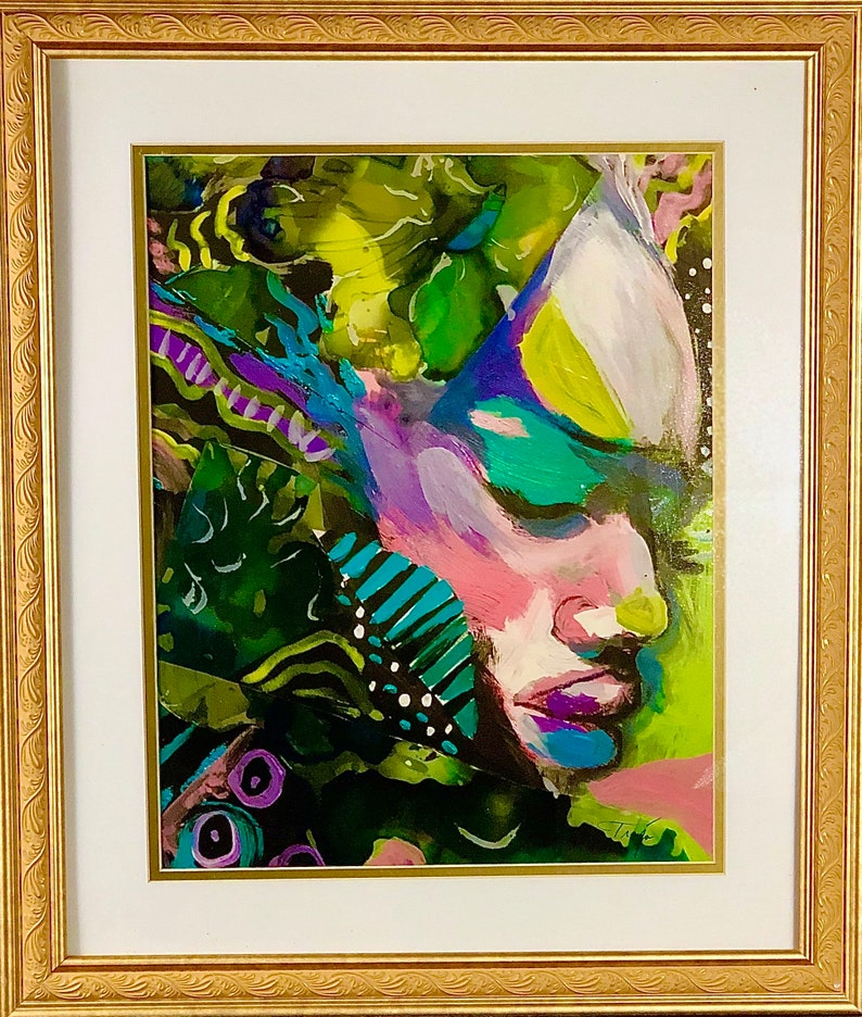 Bohemian Art Modern Art Print Amazon by TRONJA Etsy