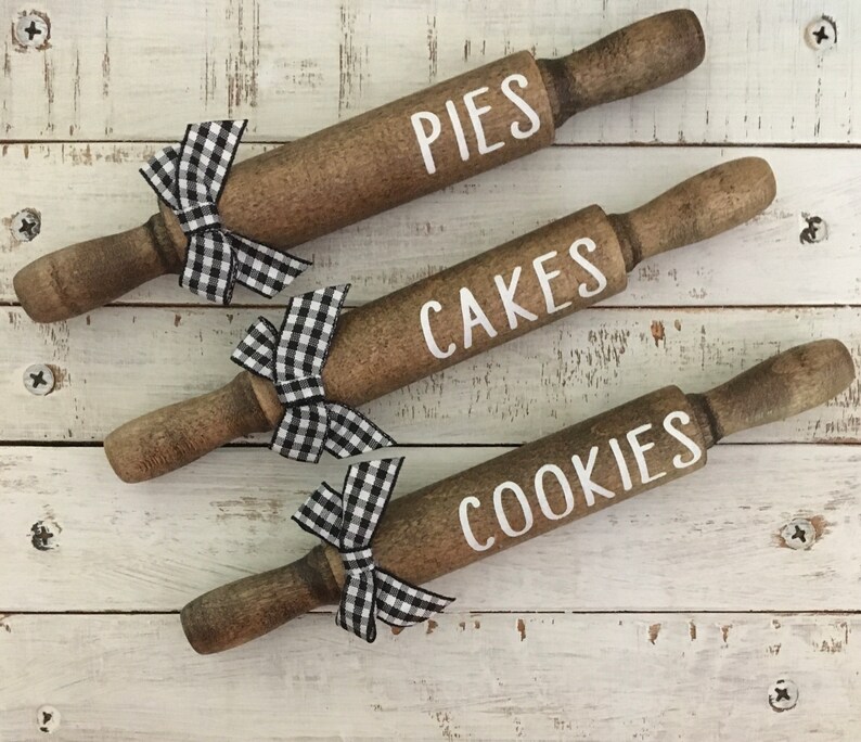 Bakery Mini Rolling Pins/pies Cakes Cookies/tiered Tray Etsy