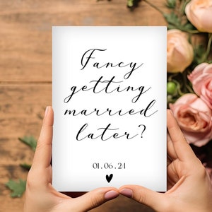 Ausgefallene Erste heiraten später Hochzeitskarte A6 Von Mann zu Frau oder Frau zu Mann Hochzeit Morgen Karte Hochzeit Tag Braut Geschenk Mann Geschenk