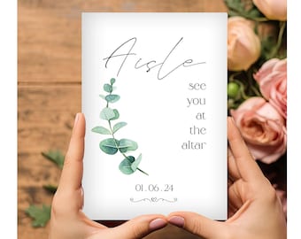 Aisle See You At The Altar Wedding Card A6 From Husband to Wife or Wife to Husband Wedding Morning Card Wedding Day Bride Gift Husband Gift