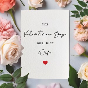 prochaine carte de vœux pour la Saint-Valentin | Carte de Saint-Valentin drôle | Carte de voeux petite amie petit ami femme mari | Carte avec enveloppe blanche A6