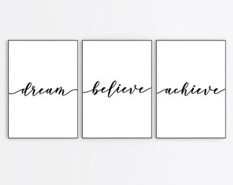 Download Dream Believe Etsy