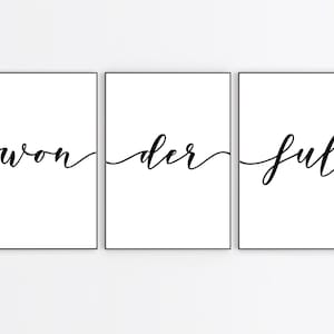 Wonderful Set Of 3 Wall Prints / Home Gift / Home Prints