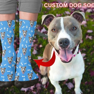 Customized Dog Socks - Put Your Cute Dog on Custom Socks, Dog Lovers, Dog GIft, Cute Dog Personalized, Dog Gift Socks