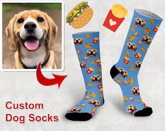 Customized Dog Socks - Put Your Cute Dog on Custom Socks, Dog Lovers, Dog GIft, Cute Dog Personalized, Dog Gift Socks