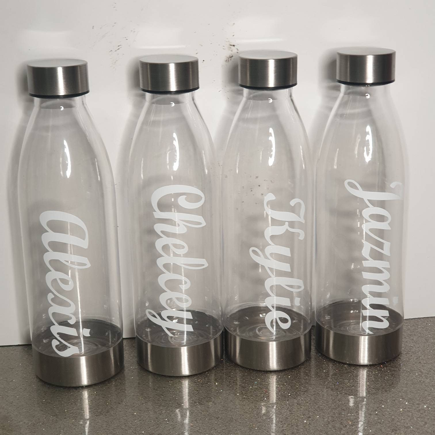 Plastic Water bottle with name personalized stainless Etsy