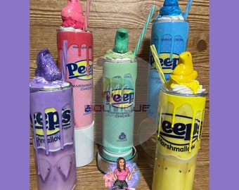 Peeps tumbler, 3d peeps tumbler, Easter tumbler