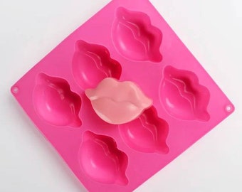 Details about   Chocolate Candy Lip Kiss Mold SexyValentine Soap Wax Plaster 11 cavity CK90-1044