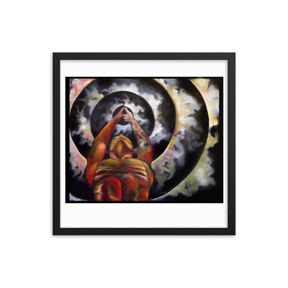 Meditation Room Psychedelic Art Yoga Art Surrealism Framed Visionary Art