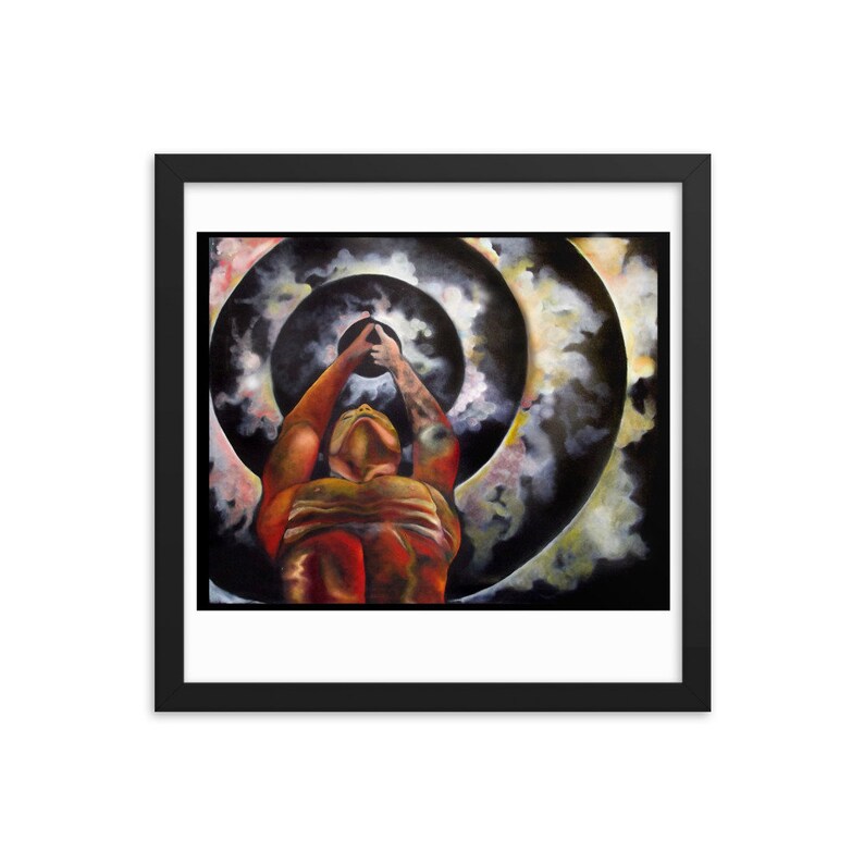 Meditation Room Psychedelic Art Yoga Art Surrealism Framed Visionary Art