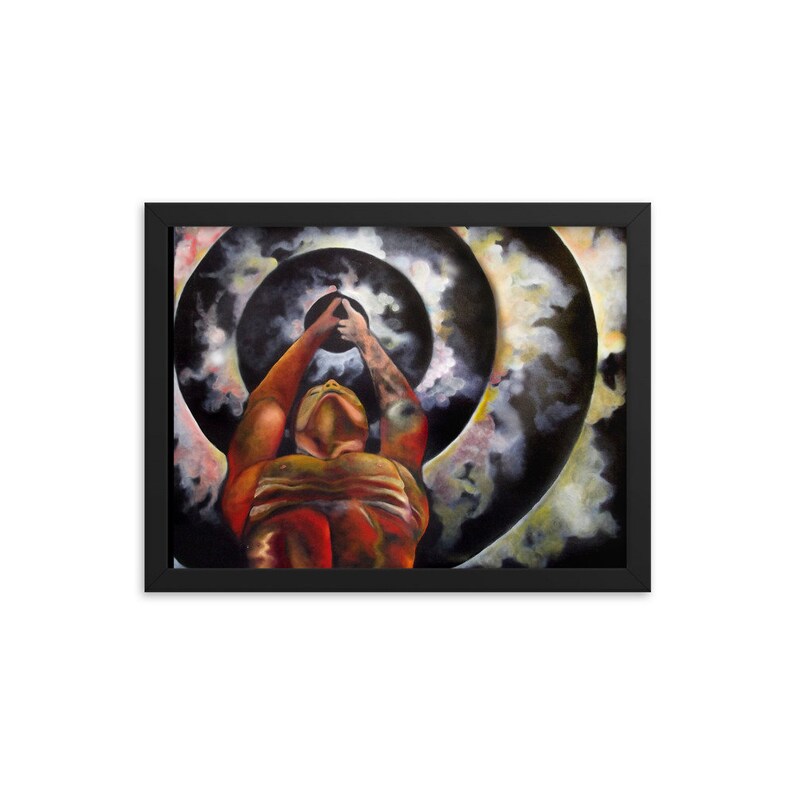 Meditation Room Psychedelic Art Yoga Art Surrealism Framed Visionary Art
