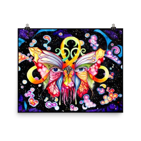 Meditation Room Psychedelic Art Yoga Art Surrealism Framed Visionary Art