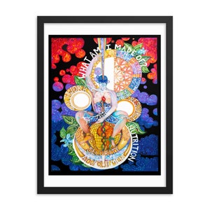 Meditation Room Psychedelic Art Yoga Art Surrealism Framed Visionary Art