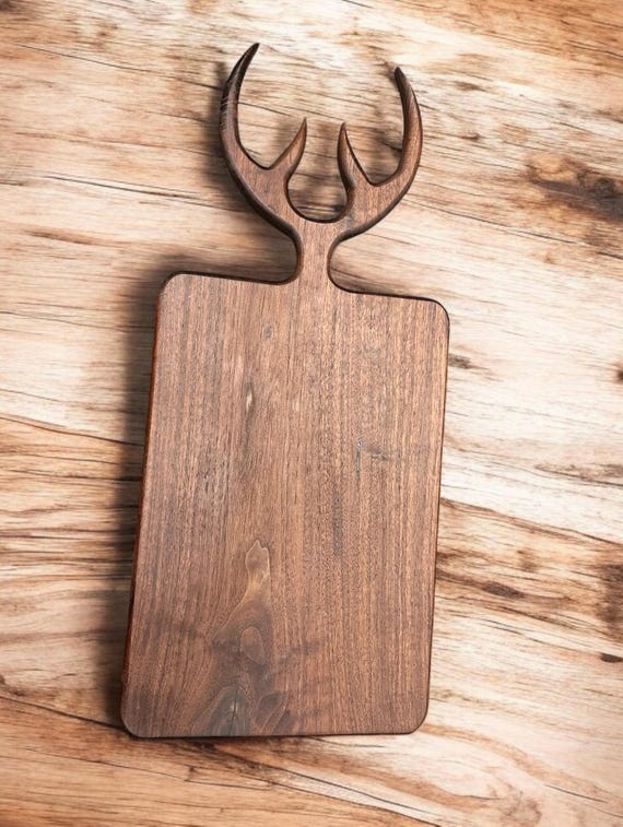 レジン　メープル　カッティングボード ハンドメイド FOREST ANTLER Custom Handmade Antler Cutting Board, Solid Walnut - Etsy