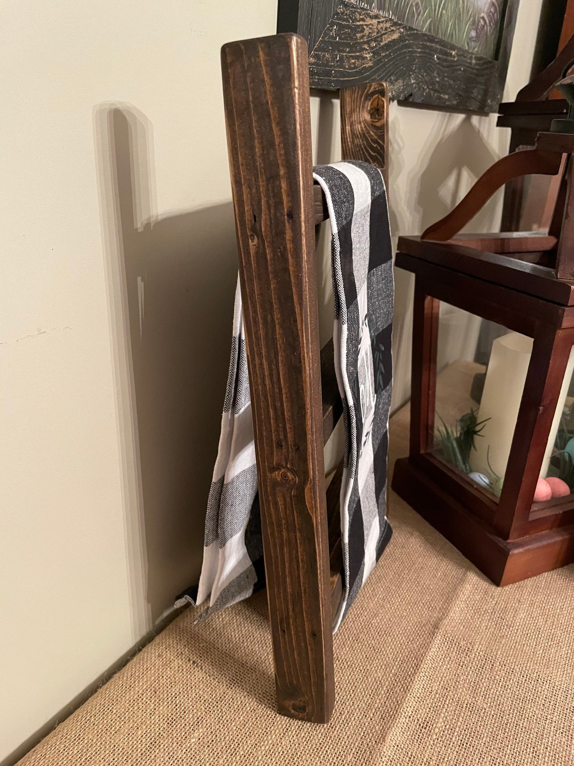 Kitchen Towel Ladder Hand Towel Ladder Tea Towel Ladder Etsy