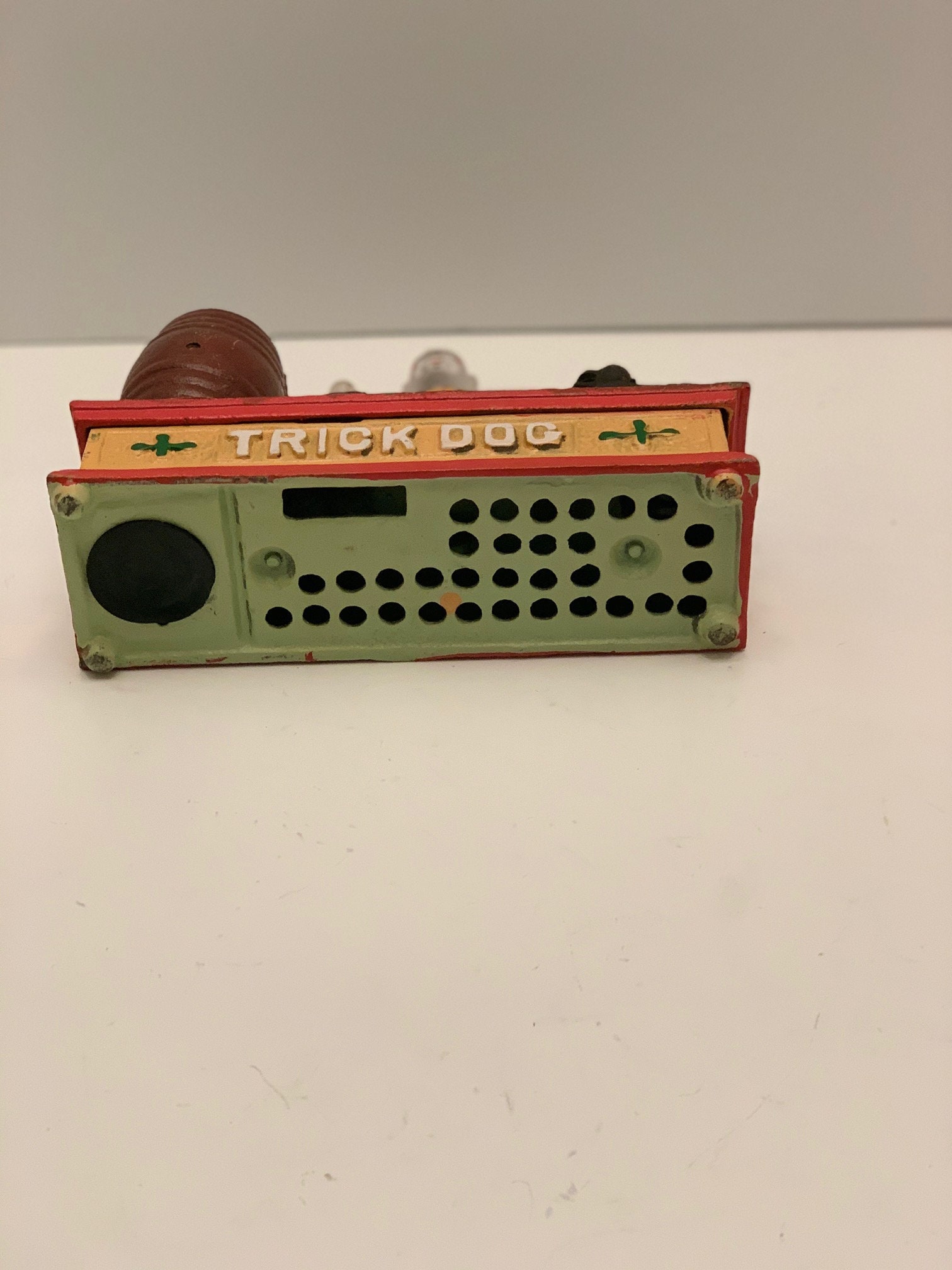 Vintage Antique Mechanical Cast Iron Bank TRICK DOG Coin Etsy