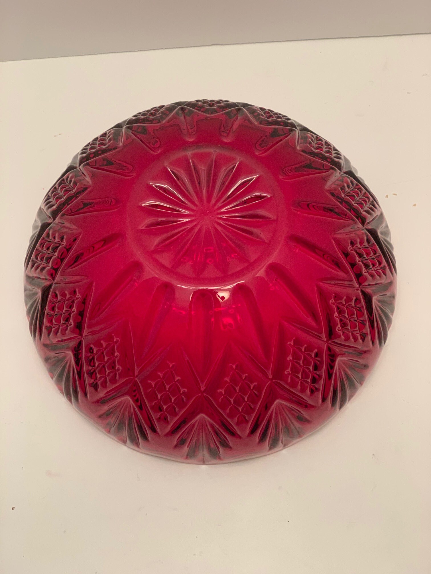 Godinger Dublin Red Flash Glass Crystal Serveerschaal 85 Etsy België