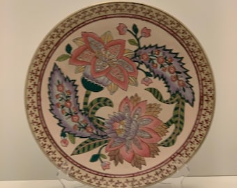 H F P Macau Chinoiserie Plate 12.5"